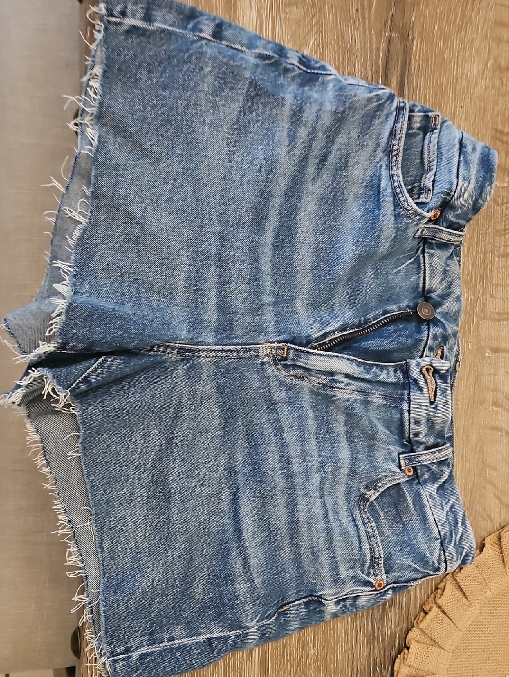 American Eagle Outfitters Blue Denim Cutoff Shorts